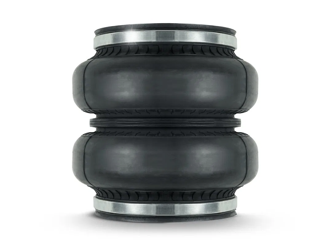 HP10438 – PACBRAKE Helper Spring Bellows, Double Convoluted Bellow 3750 Pounds Load Capacity At 100 PSI Black Single ...